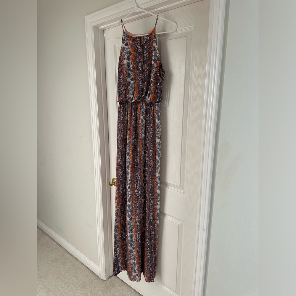 High heck maxi dress
